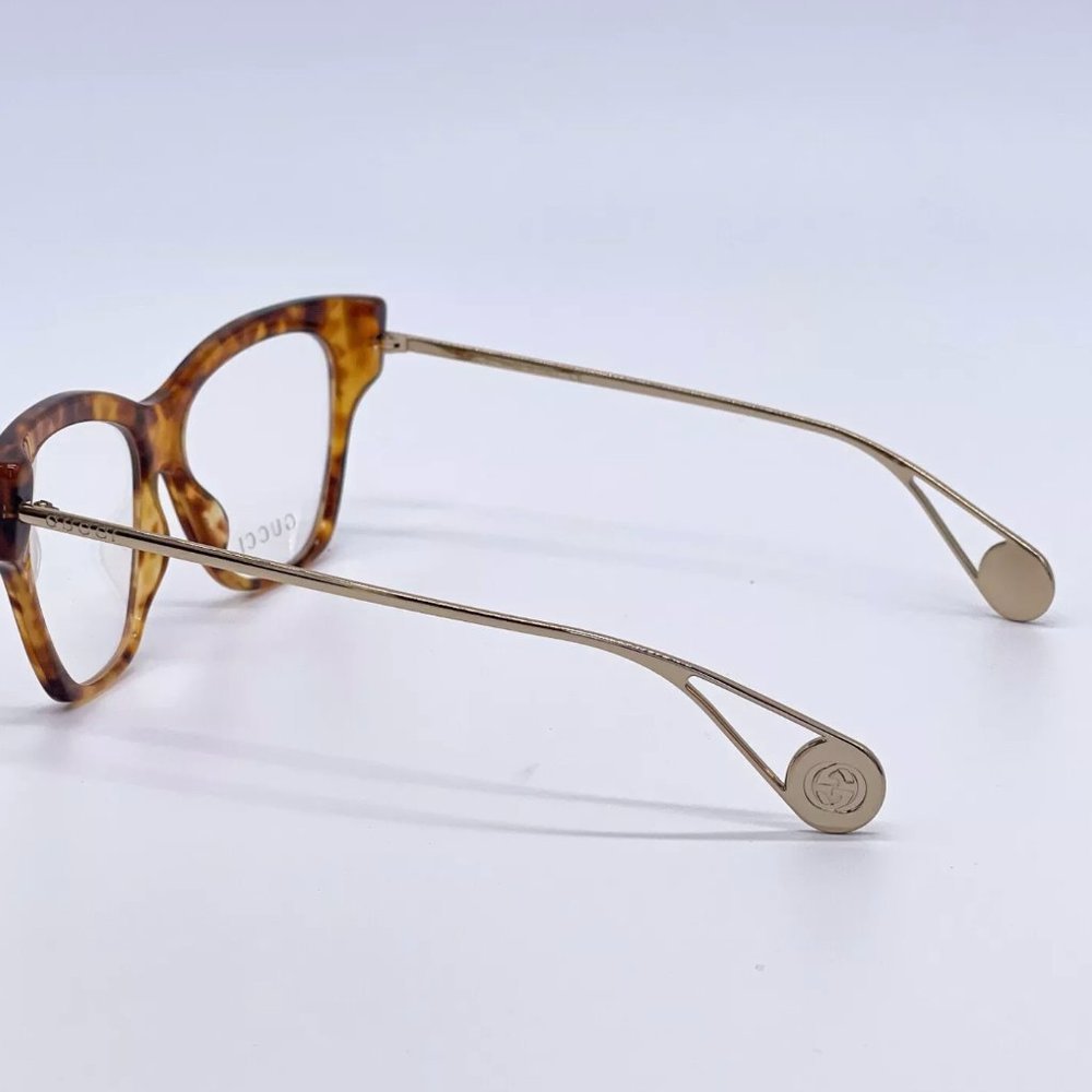 Sale! New Gucci Women's 52mm Havana Cat Eye Eyeglasses! - Picture 6 of 8